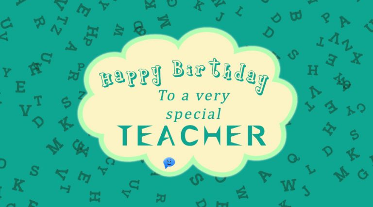 Happy Birthday to a very special teacher.