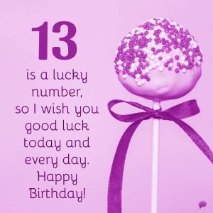 Happy 13th Birthday Wishes and Messages - CardsWishes