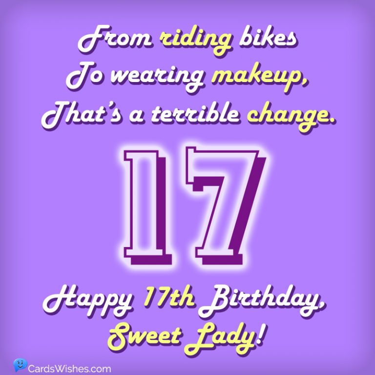 Happy 17th Birthday Astonishing Wishes for 17YearOlds