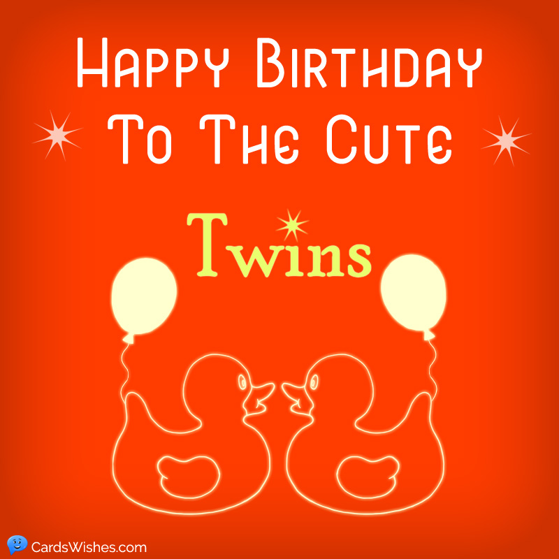 What Do You Write In A Birthday Card For Twins - Printable Templates Free