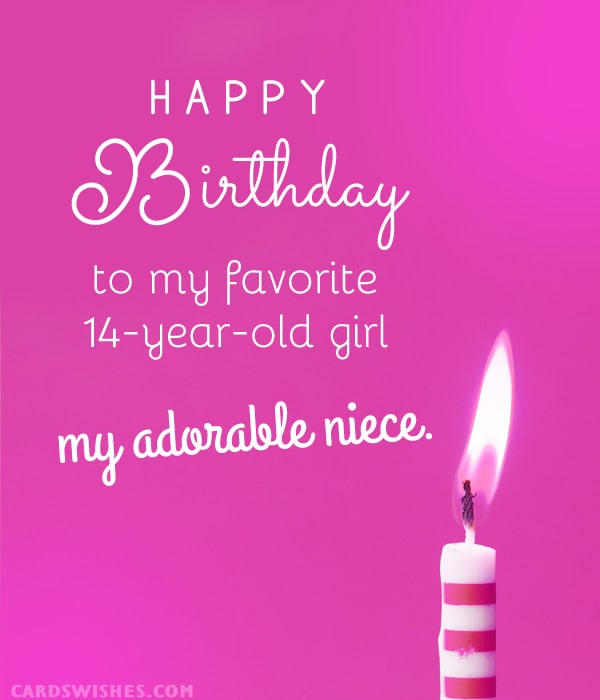 Happy Birthday to my favorite 14-year-old girl, my adorable niece