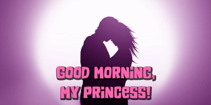 How To Say Good Morning My Princess?