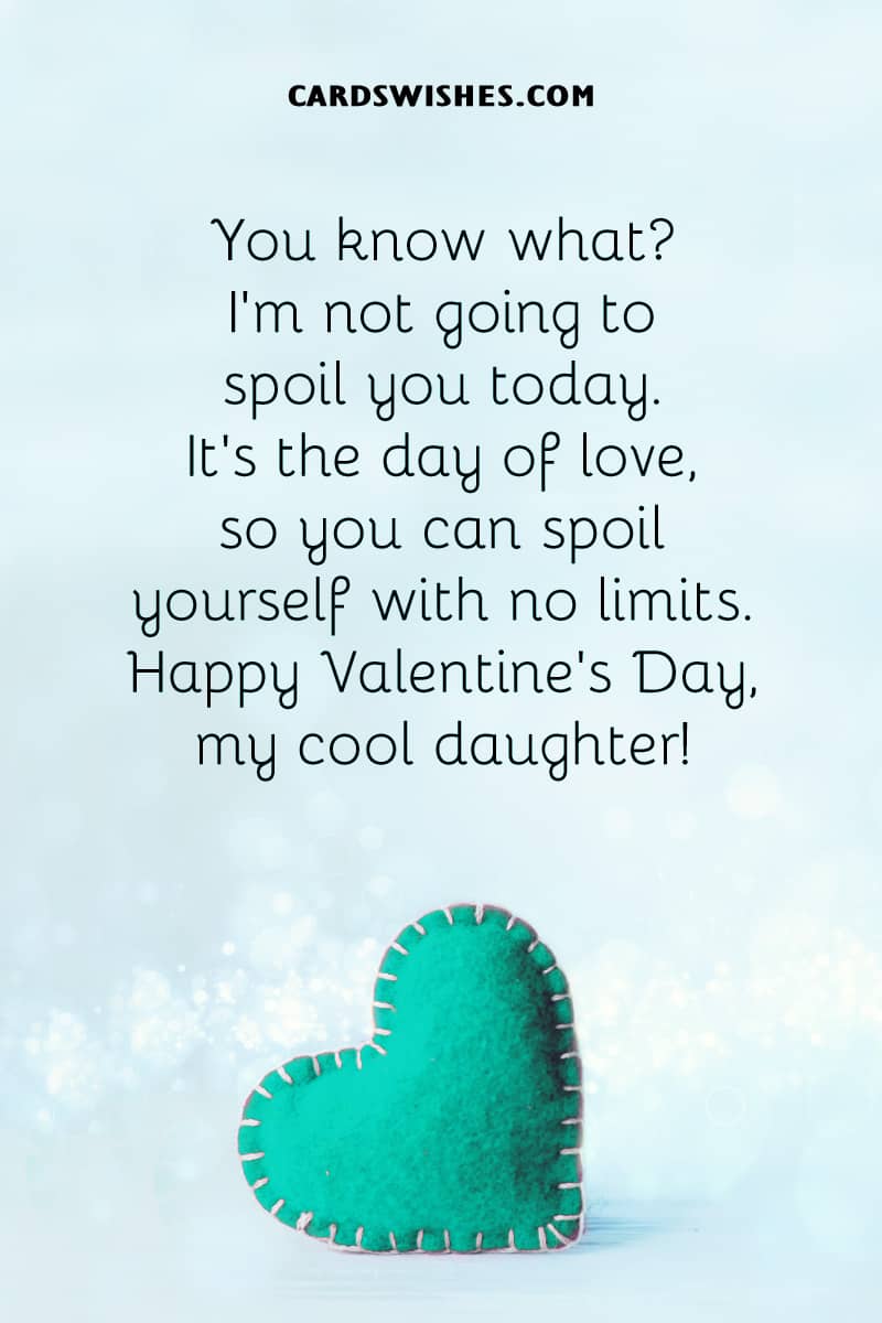 A pale blue heart background representing valentines quote for daughter